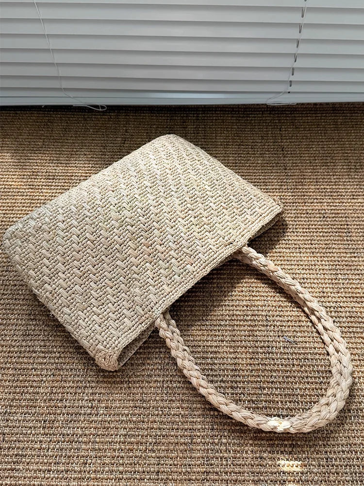 Cherry Applique Woven Tote