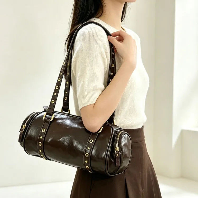 Grommet-Strap Barrel Bag