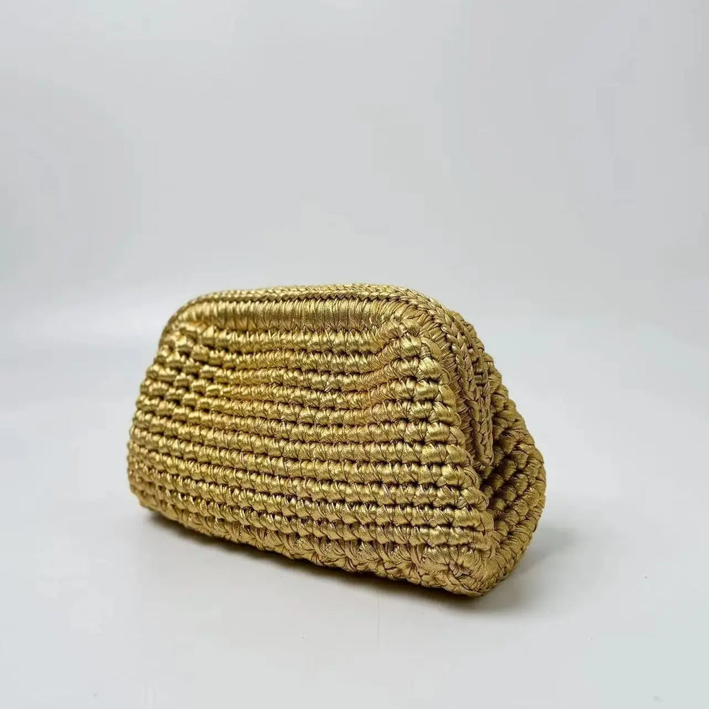 Woven Frame Evening Clutch