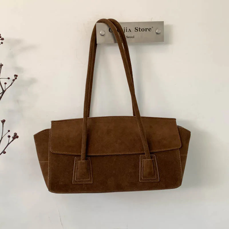 Front-Pocket Shoulder Tote