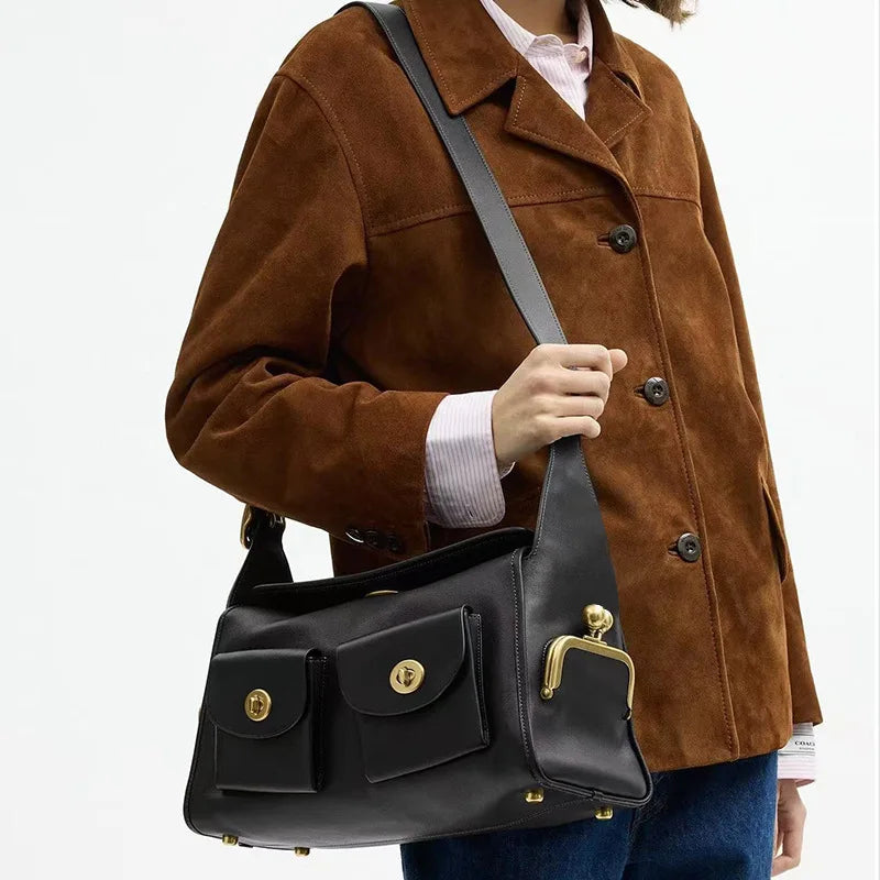 Front-Pocket Shoulder Bag