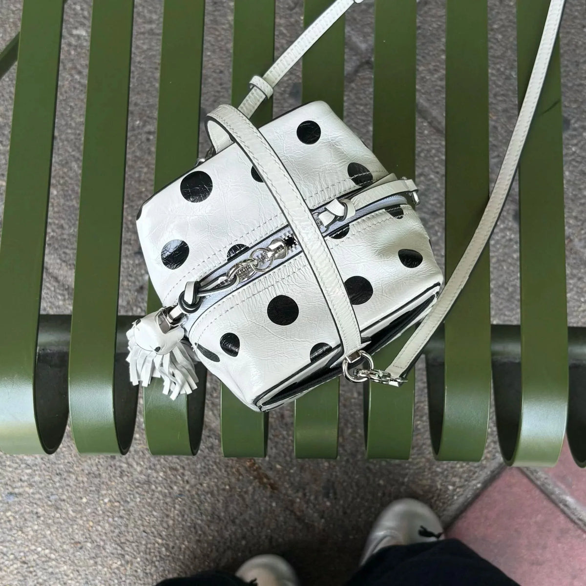 Polka-Dot Bowling Bag