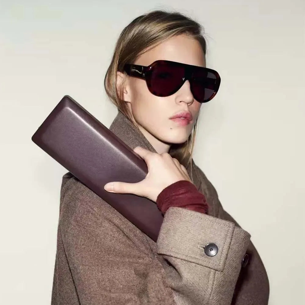Elongated Rectangular Clutch Bag