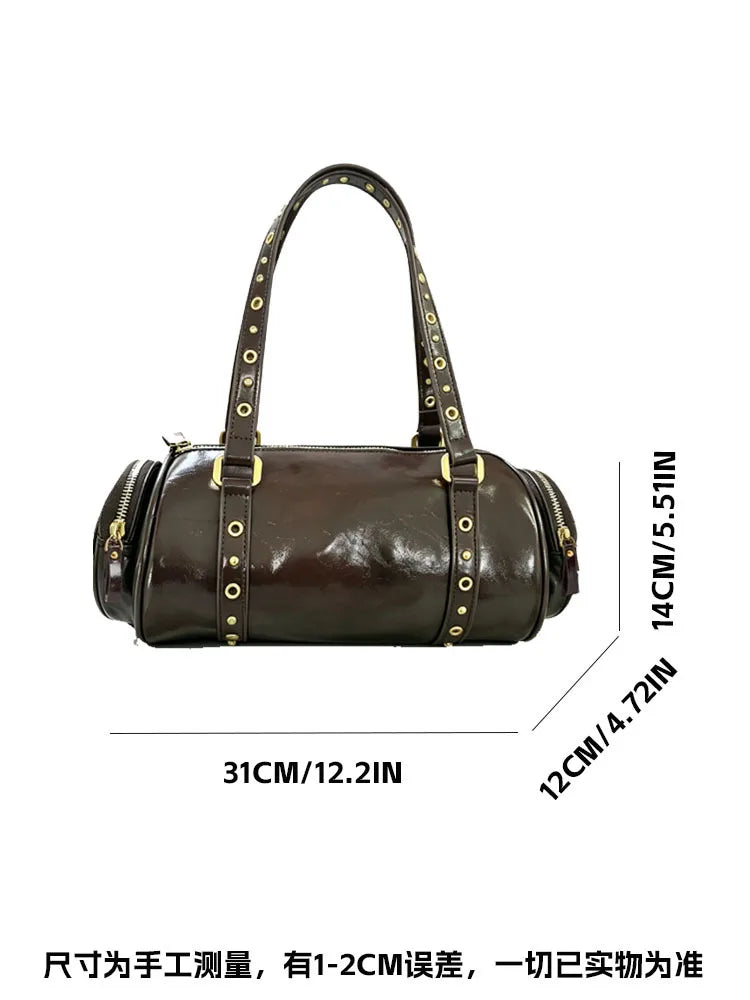 Grommet-Strap Barrel Bag