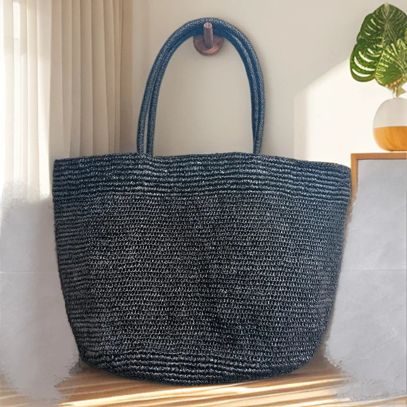 Woven Rectangular Tote Bag