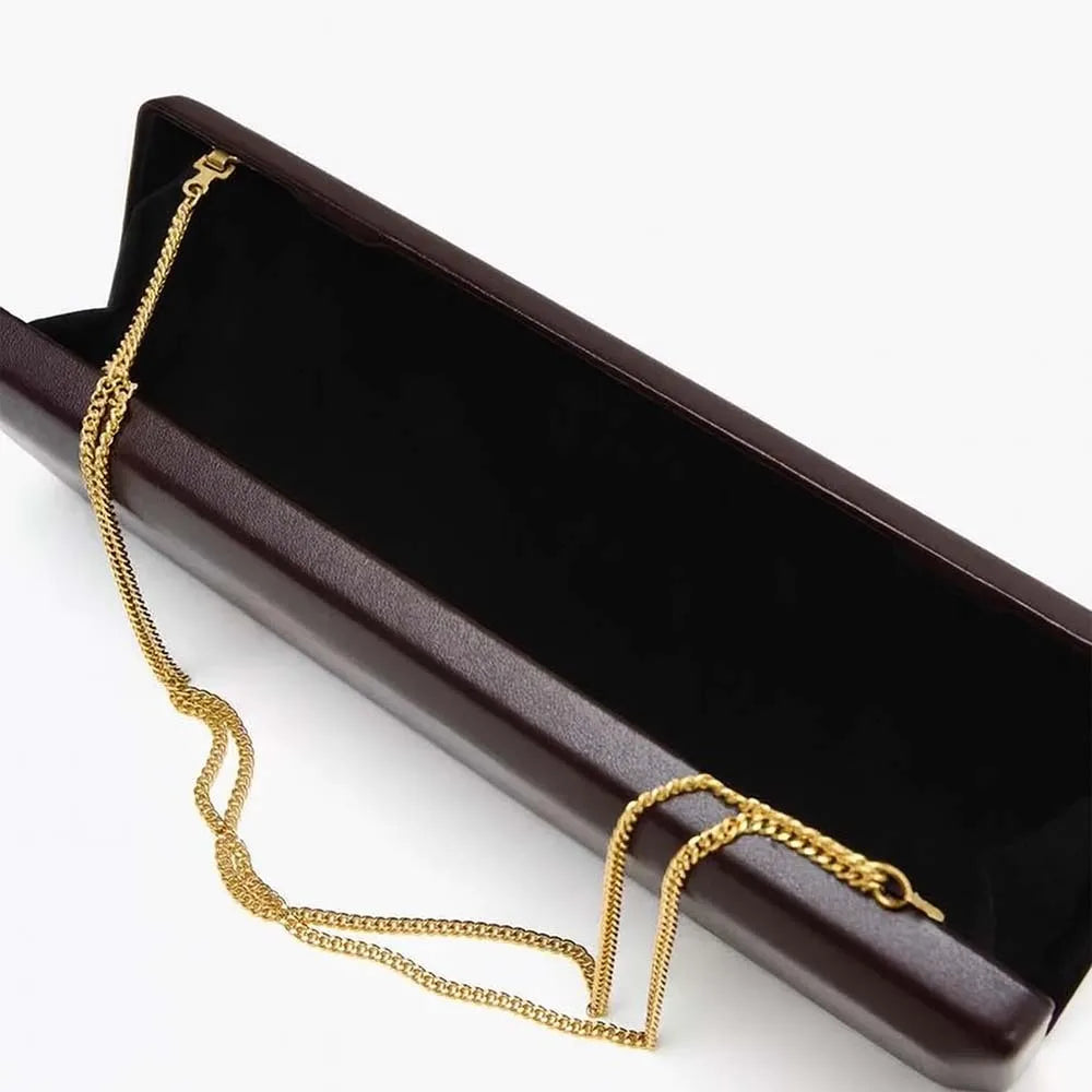 Elongated Rectangular Clutch Bag