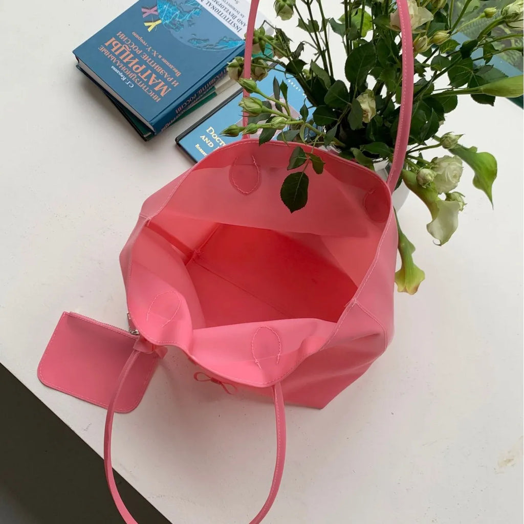 Smooth Double-Handle Tote Bag