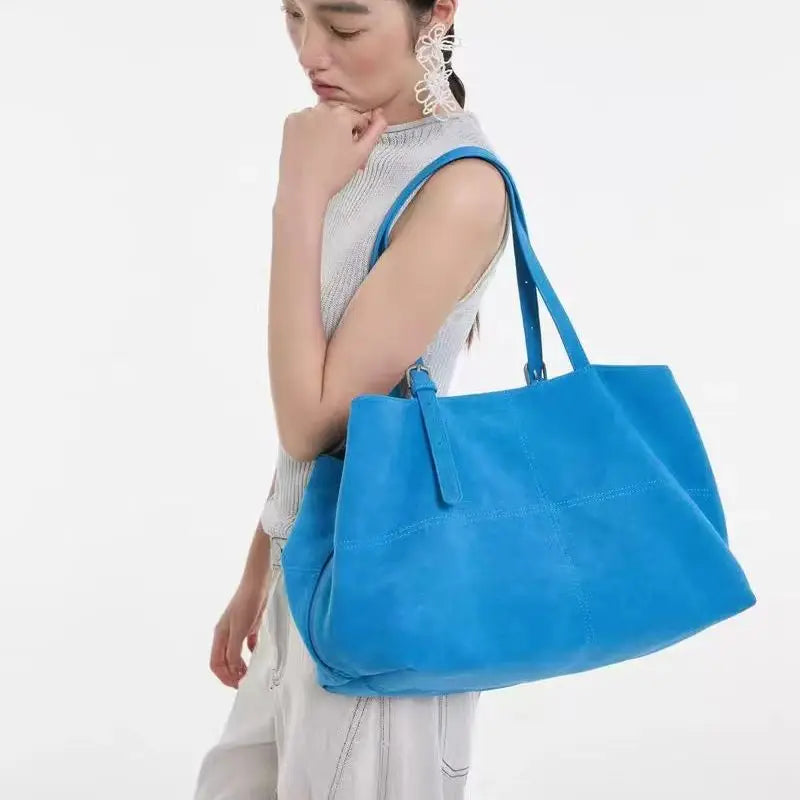Blue Soft Tote Bag