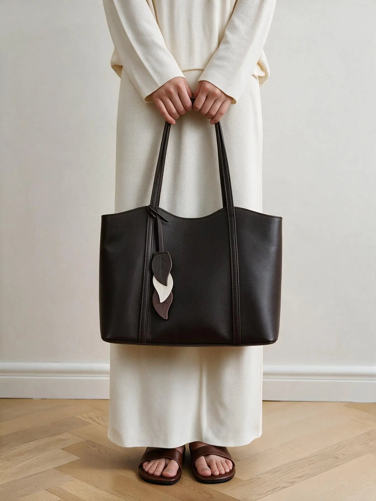 Structured Shoulder Tote Bag