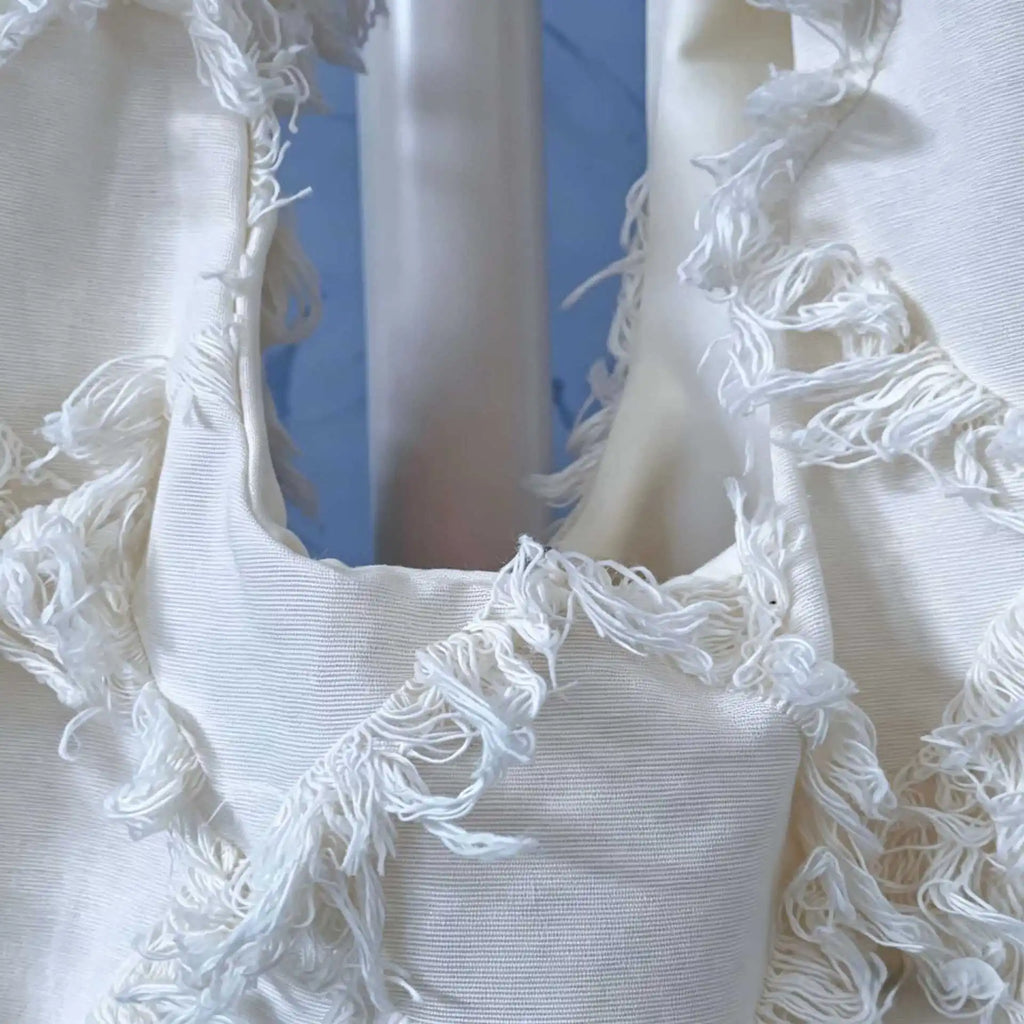 Fringed Diamond Shoulder Bag