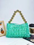 Beaded Handle Handbag