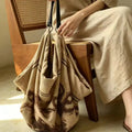Graphic Slouchy Shoulder Tote