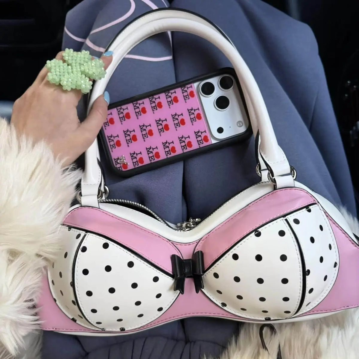 Polka-Dot Bikini Shoulder Bag