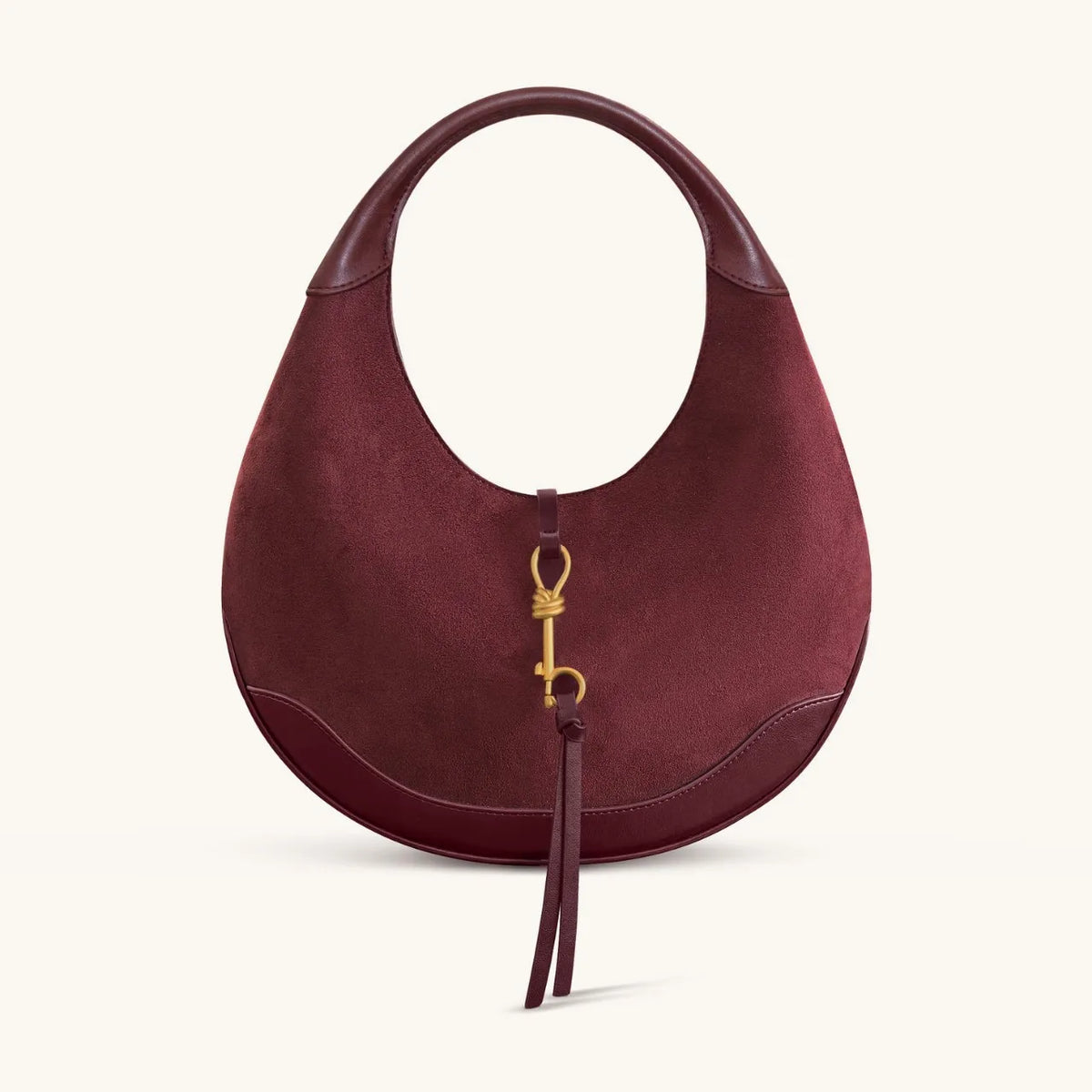 Crescent Zip Shoulder Bag