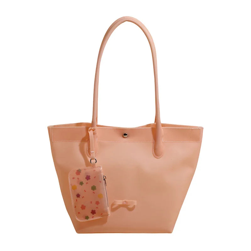 Smooth Double-Handle Tote Bag