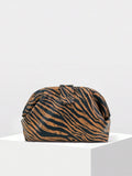 Tiger-Stripe Pouch Clutch