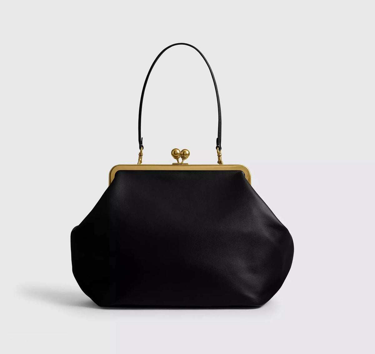 Folded Kiss-Lock Clutch Bag