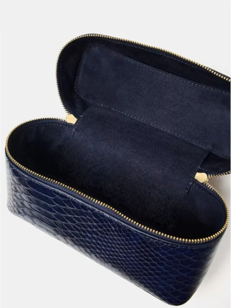 Embossed Box Top-Handle Bag