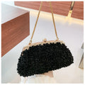 Floral-Texture Frame Clutch