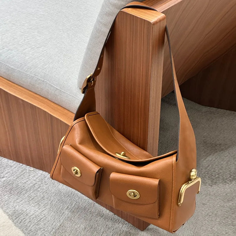 Front-Pocket Shoulder Bag