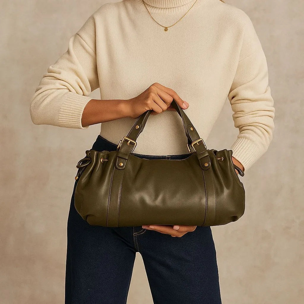 Gathered Shoulder Bag
