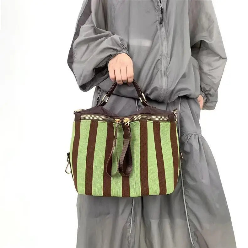 Striped Bowling Bag