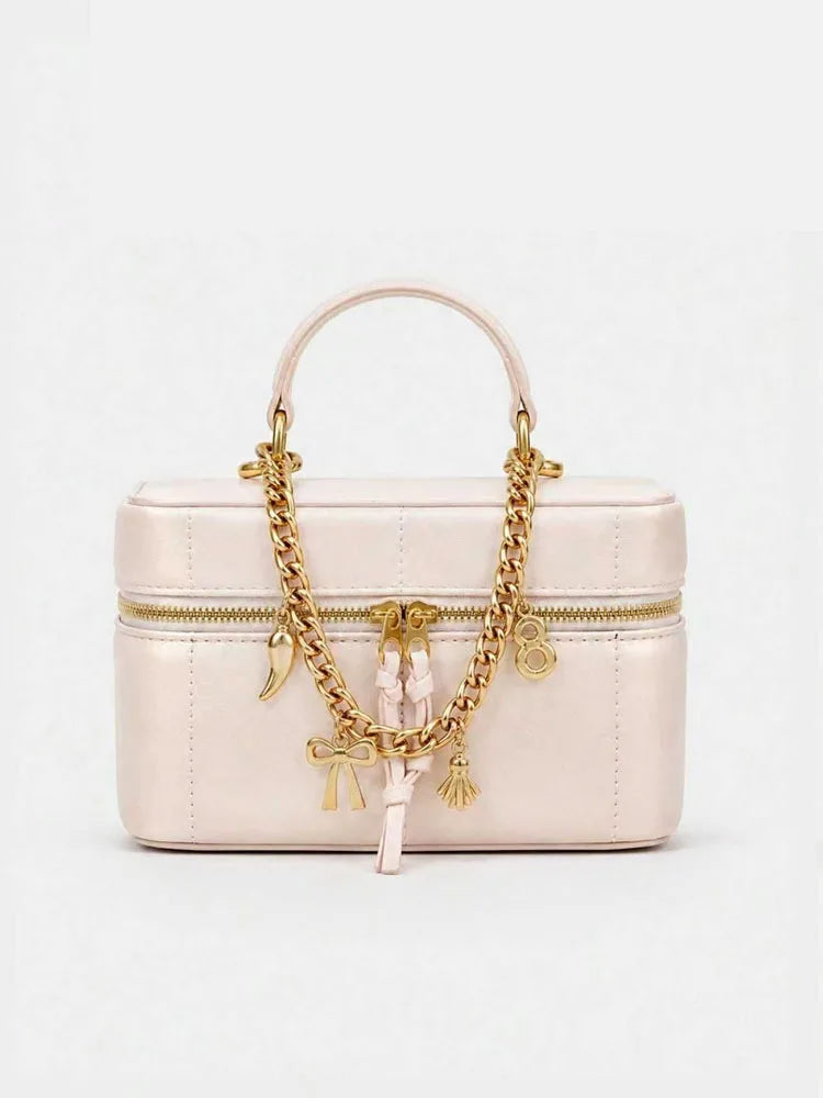 Chain-Trim Vanity Bag
