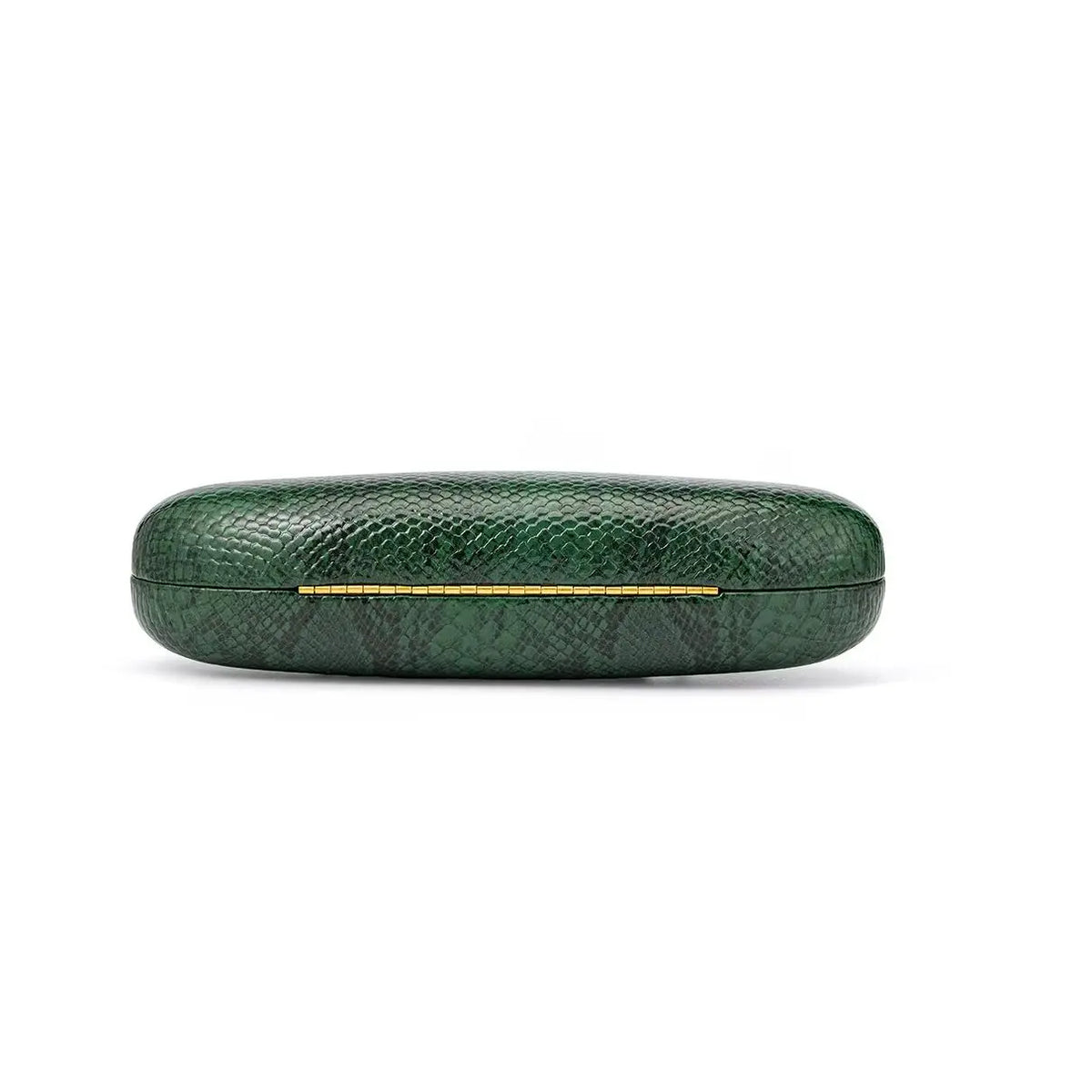 Snake-Effect Frame Evening Clutch
