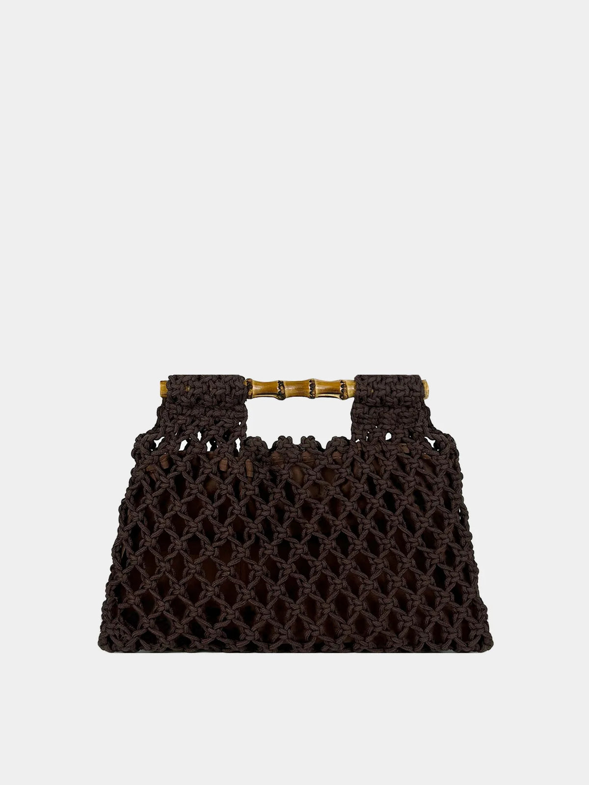 Openwork Cutout-Handle Handbag