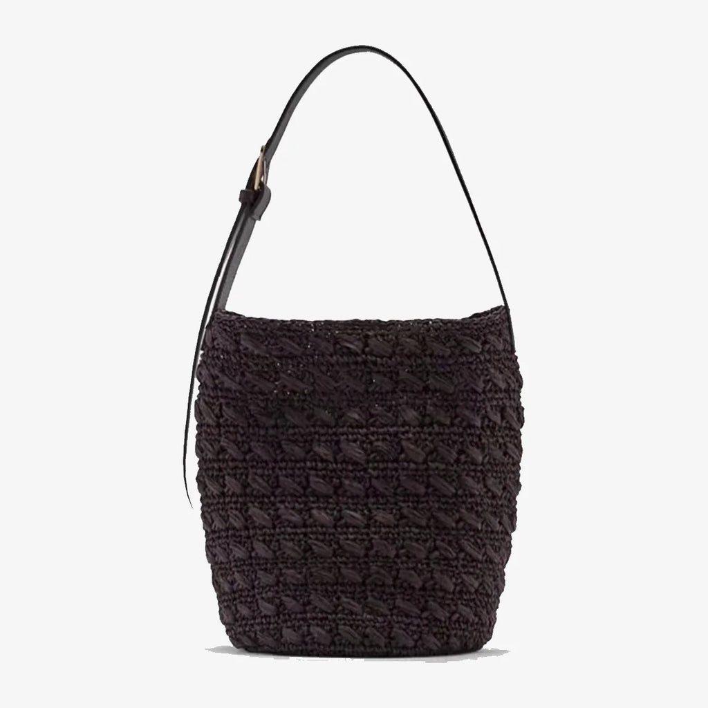 Textured Bucket Shoulder Bag