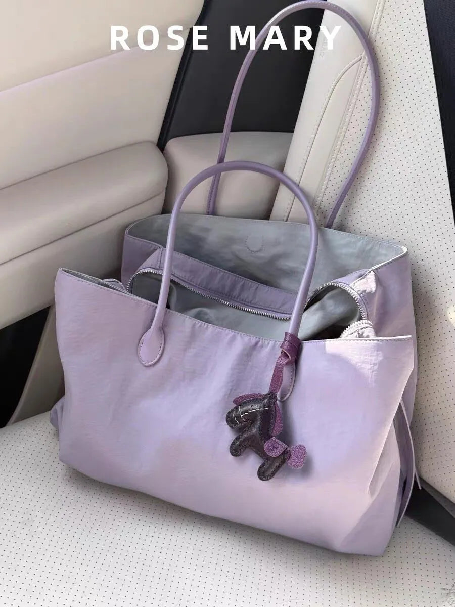 Panelled Shoulder Tote Bag