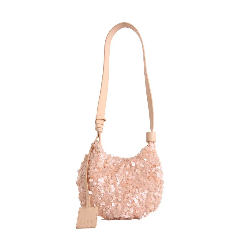 Sequin Hobo Shoulder Bag