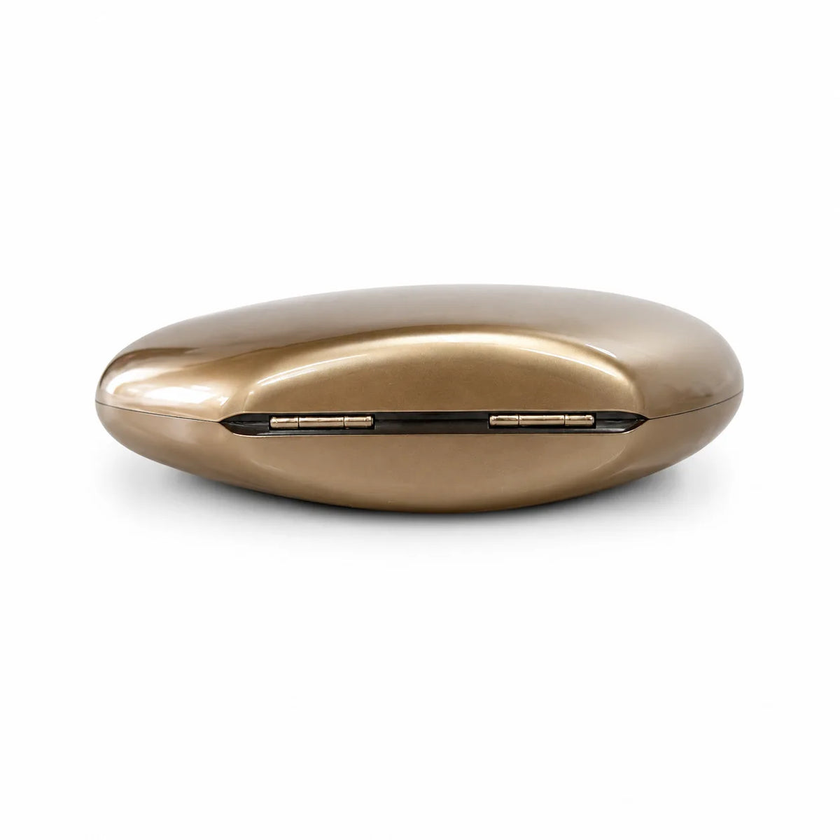 Glossy Rounded Kiss-Lock Clutch