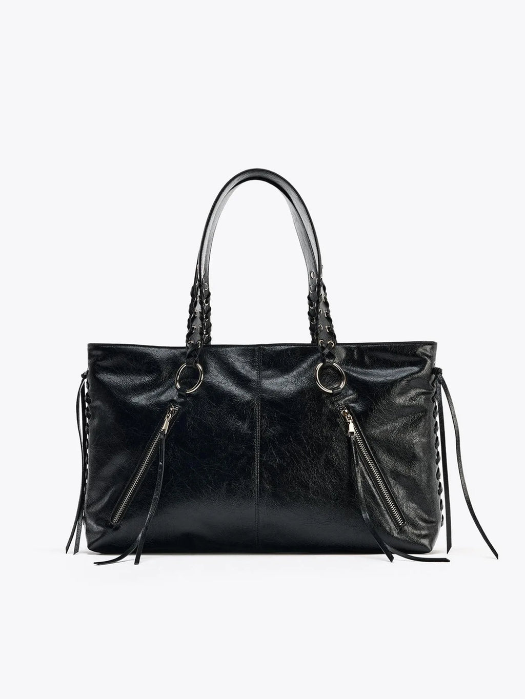 Buckled Side-Pocket Shoulder Bag