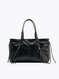 Buckled Side-Pocket Shoulder Bag