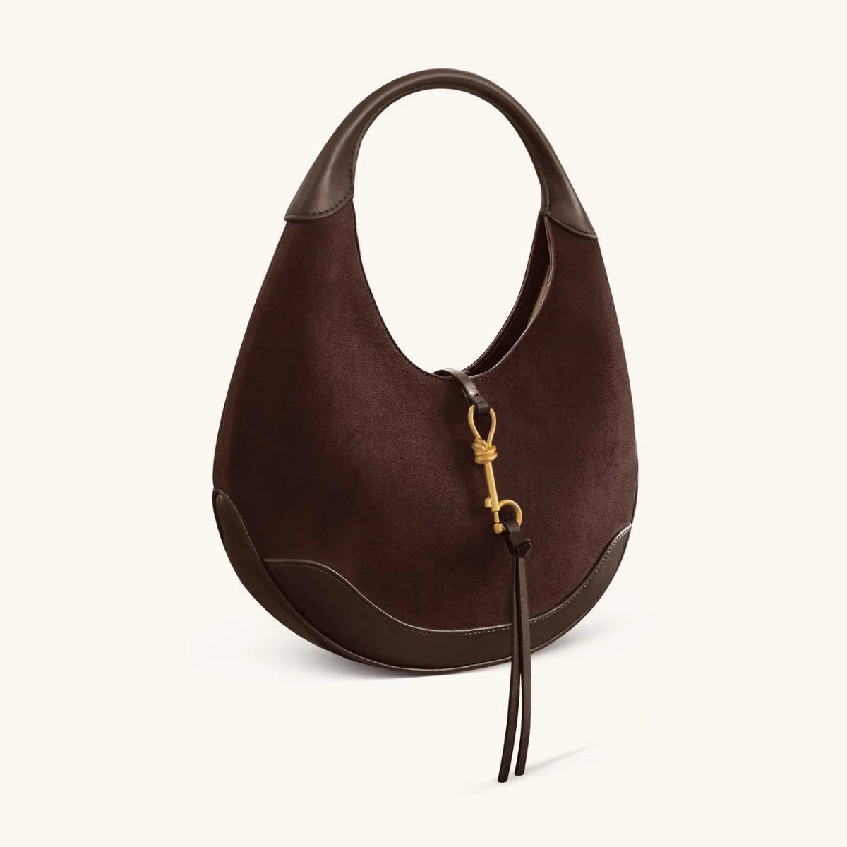 Crescent Zip Shoulder Bag