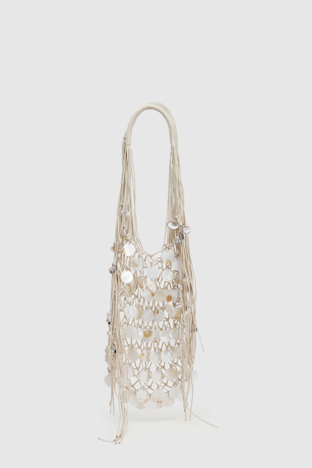Disc Fringe Shoulder Tote