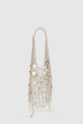 Disc Fringe Shoulder Tote
