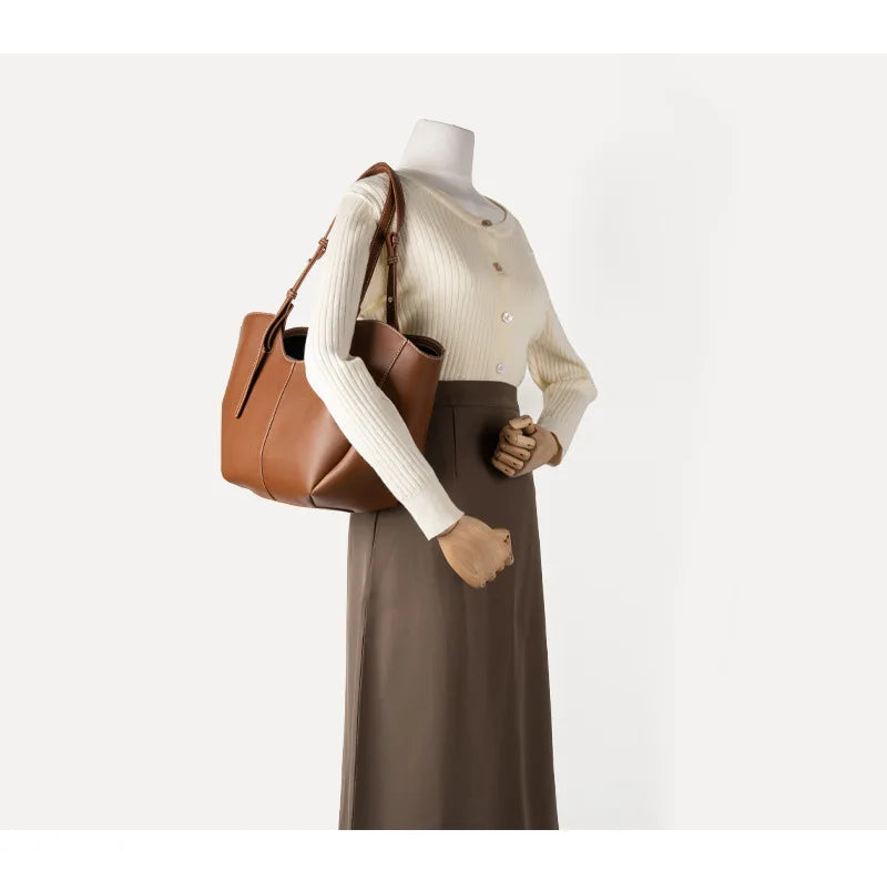 Curved Shoulder Tote Bag