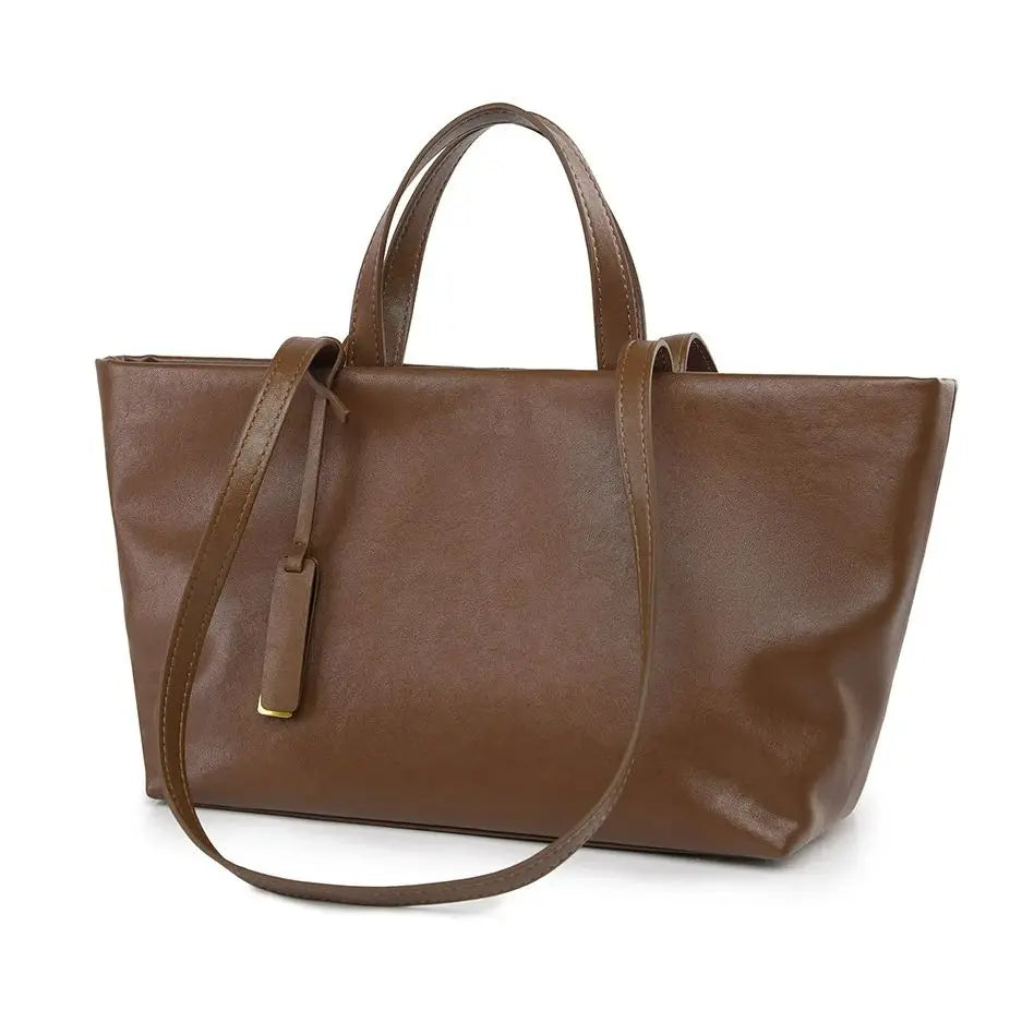 Wide Double-Handle Tote Bag