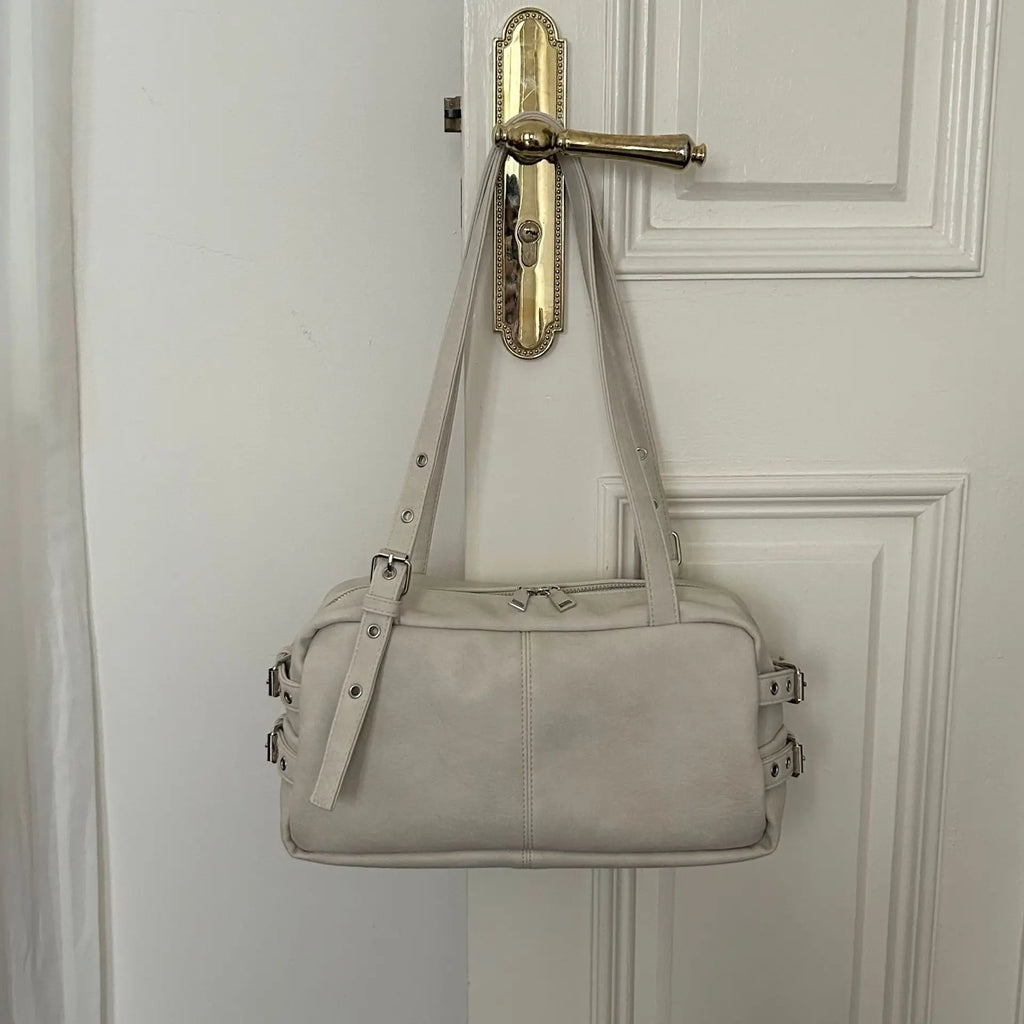 Structured Boston Shoulder Bag