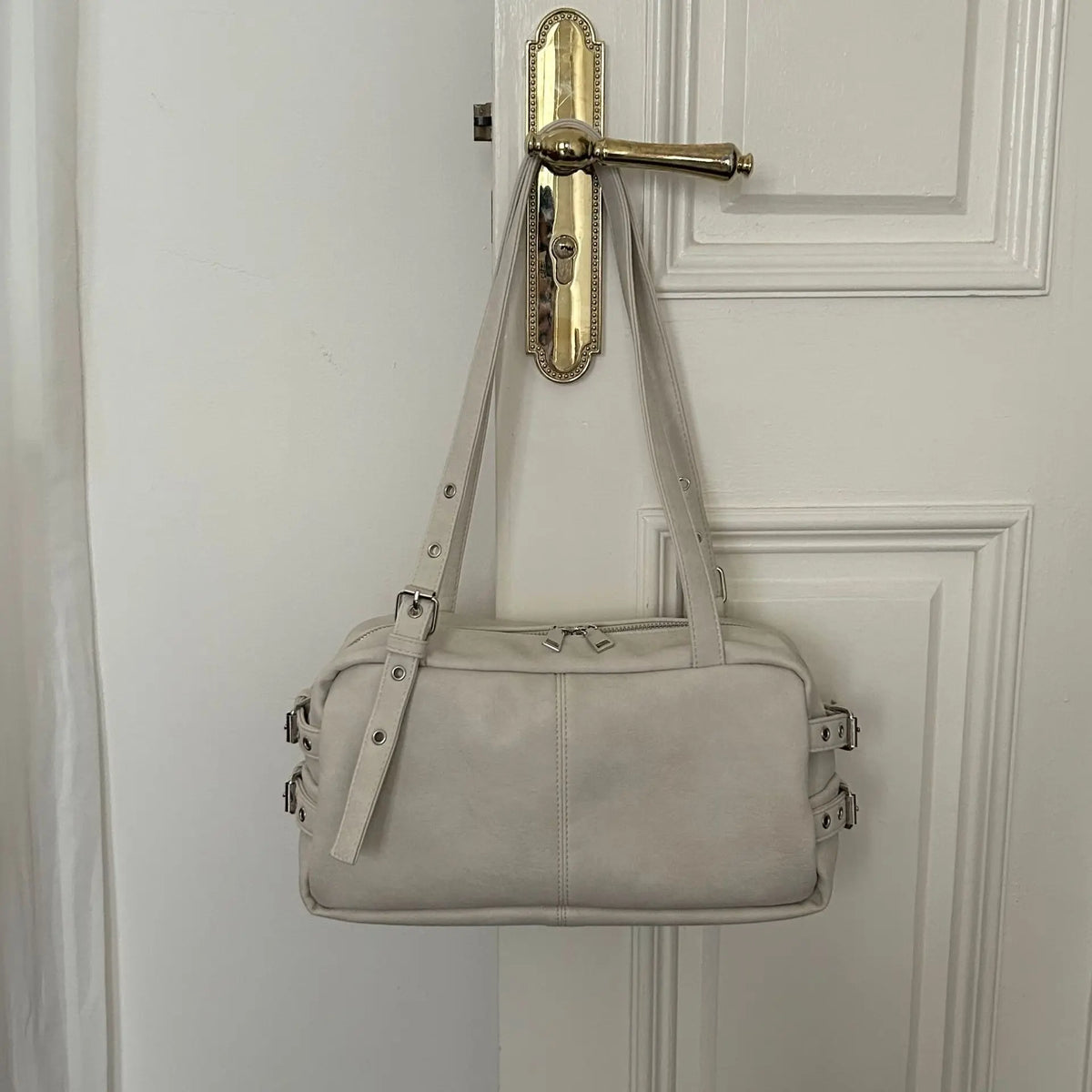 Structured Boston Shoulder Bag
