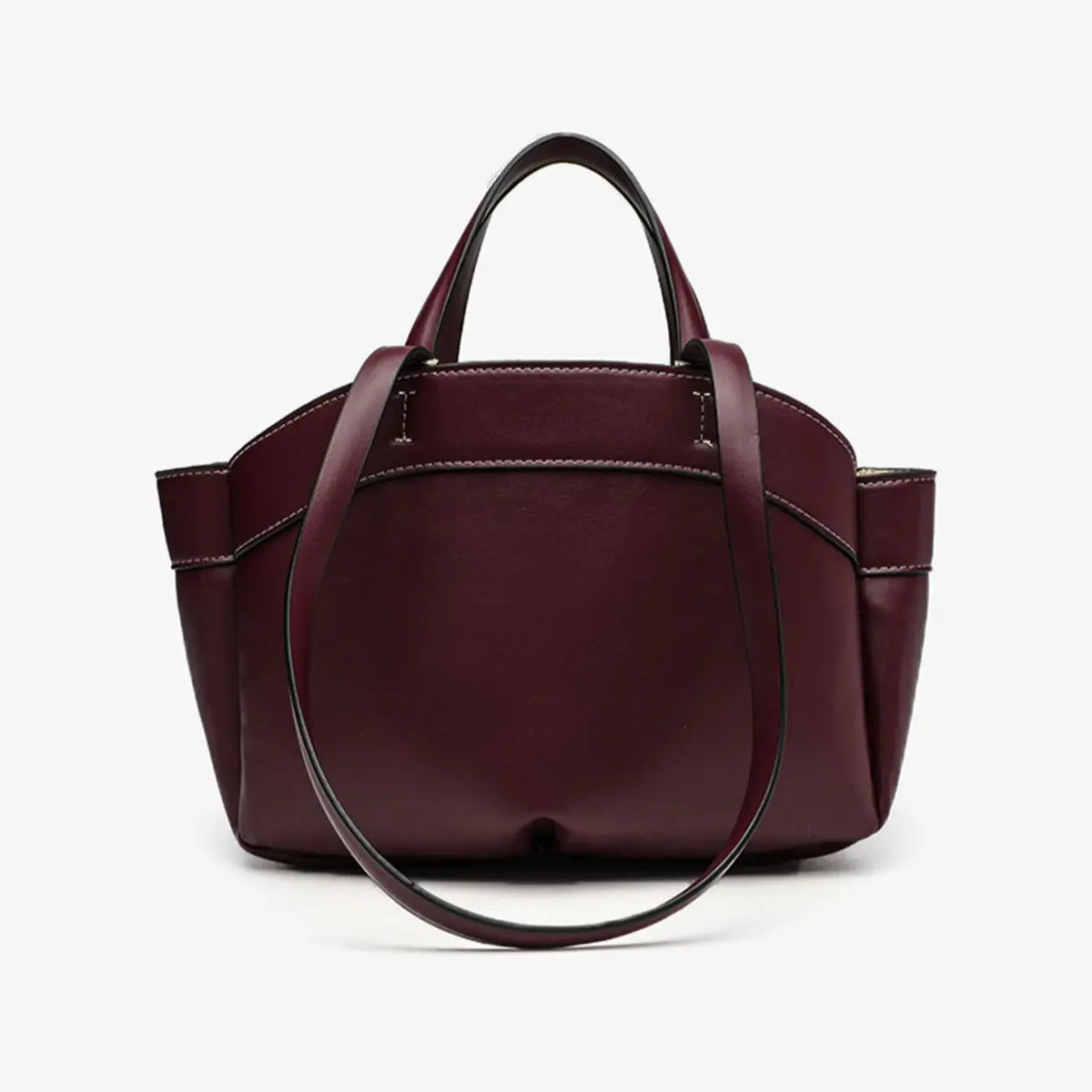 Structured Top-Handle Tote Bag