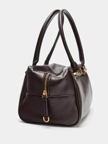 Structured Top-Handle Crossbody Bag