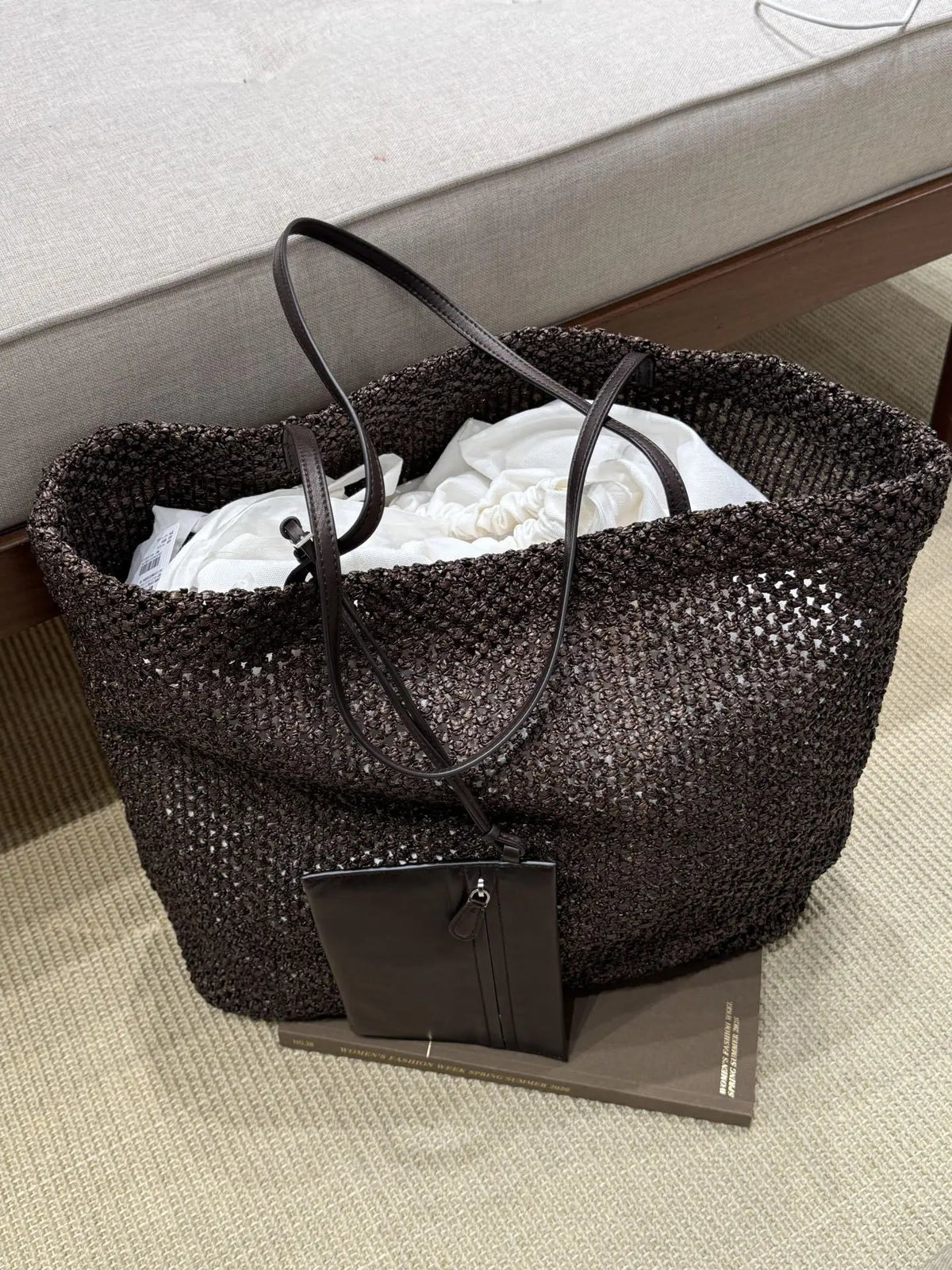 Open-Weave Tote Bag