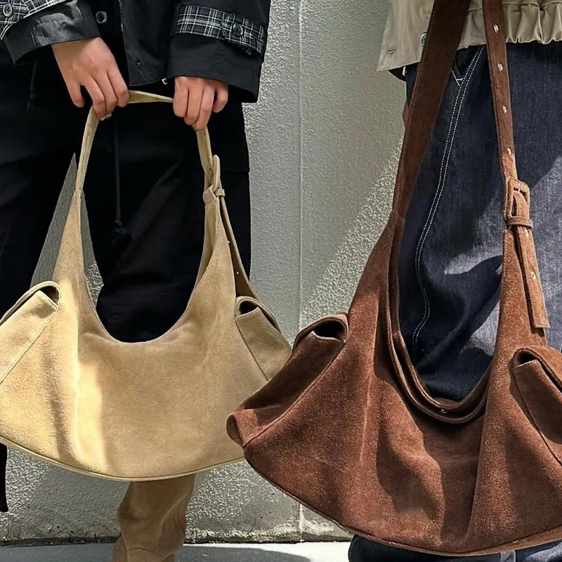 Grommet-Strap Hobo Bag