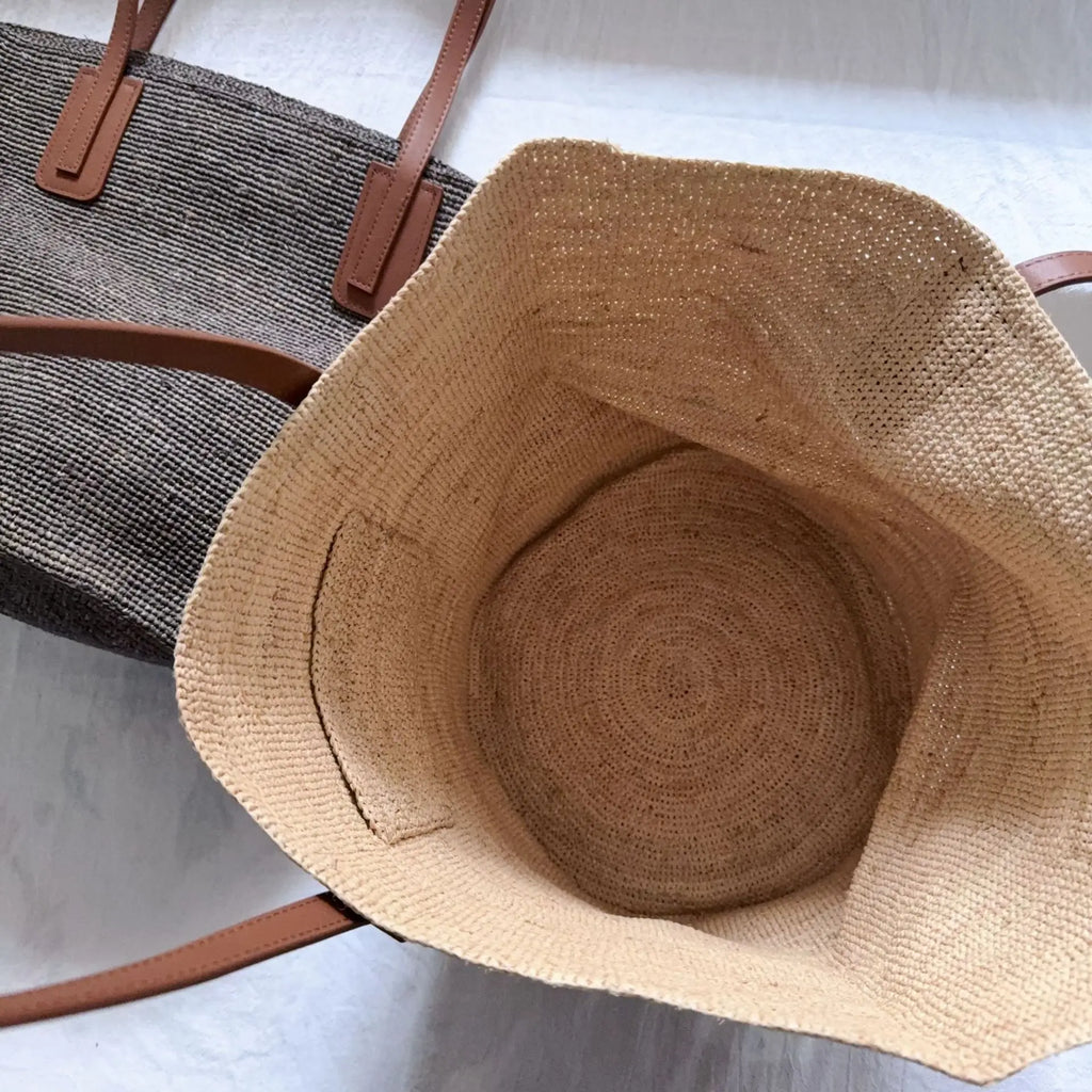 Woven Shoulder Tote Bag