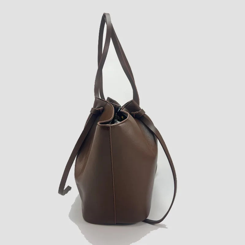 Belted Trapeze Tote Bag