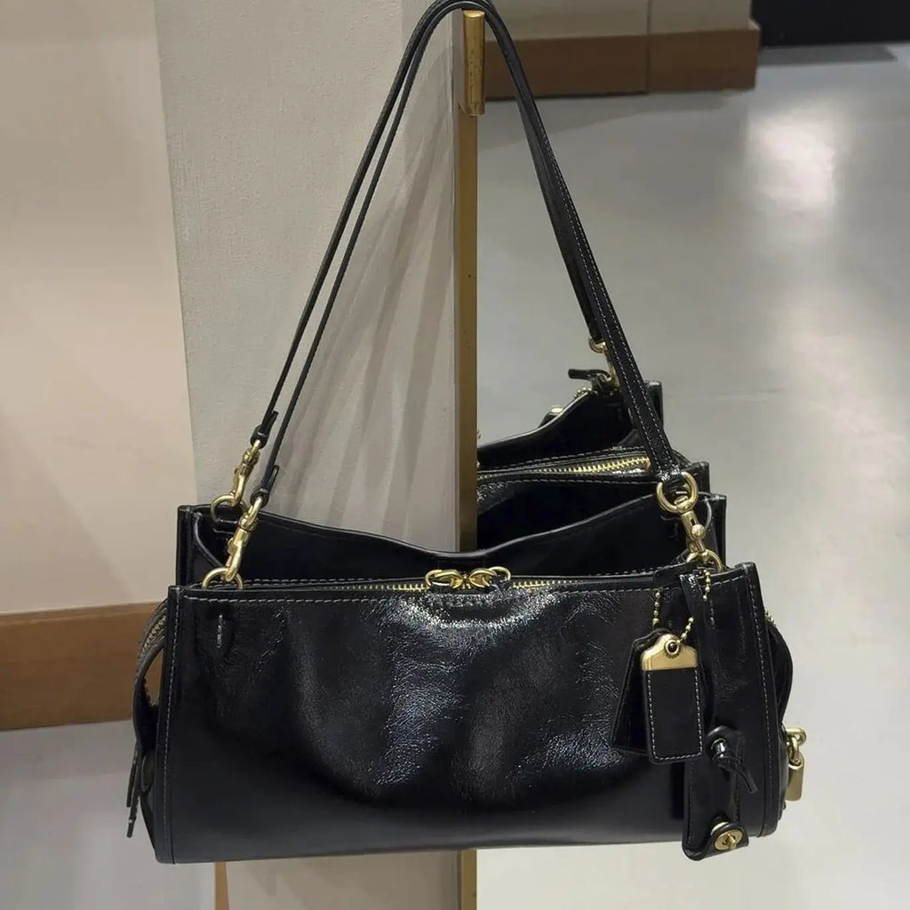 Slouchy Double-Strap Shoulder Bag