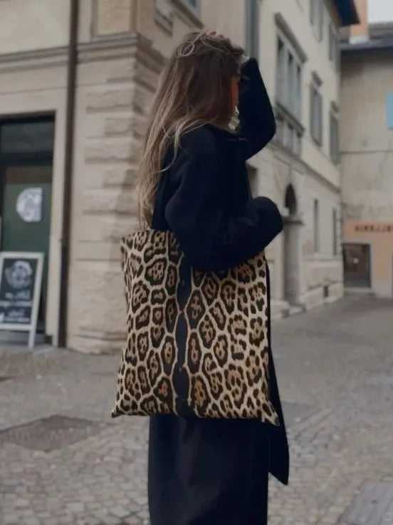 Leopard-Print Tote Bag